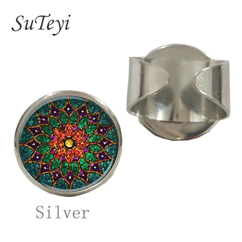 SUTEYI Fashion Women's clothing accessories statement Jewelry Ring glass dome flower indian Vintage Religious Geometric Rings
SUTEYI Fashion Women's clothing accessories statement Jewelry Ring glass dome flower indian Vintage Religious Geometric Rings
