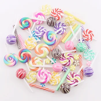 50PC Mix Polymer Clay Candy 5 Style Rainbow Lollipop Christmas Tree Decor Hanging Ornament For New Year Xmas Party Kids Gift
50PC Mix Polymer Clay Candy 5 Style Rainbow Lollipop Christmas Tree Decor Hanging Ornament For New Year Xmas Party Kids Gift