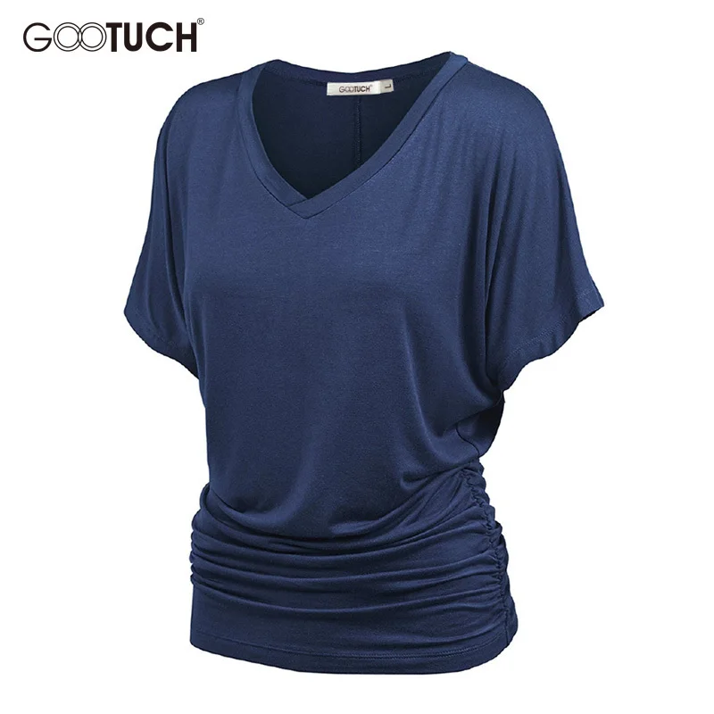Women Casual Loose T-Shirt Batwing Sleeve Summer Short Sleeves V Neck sexy Top Tees Womens Peplum Tops Plus Size shirt 2553
Women Casual Loose T-Shirt Batwing Sleeve Summer Short Sleeves V Neck sexy Top Tees Womens Peplum Tops Plus Size shirt 2553