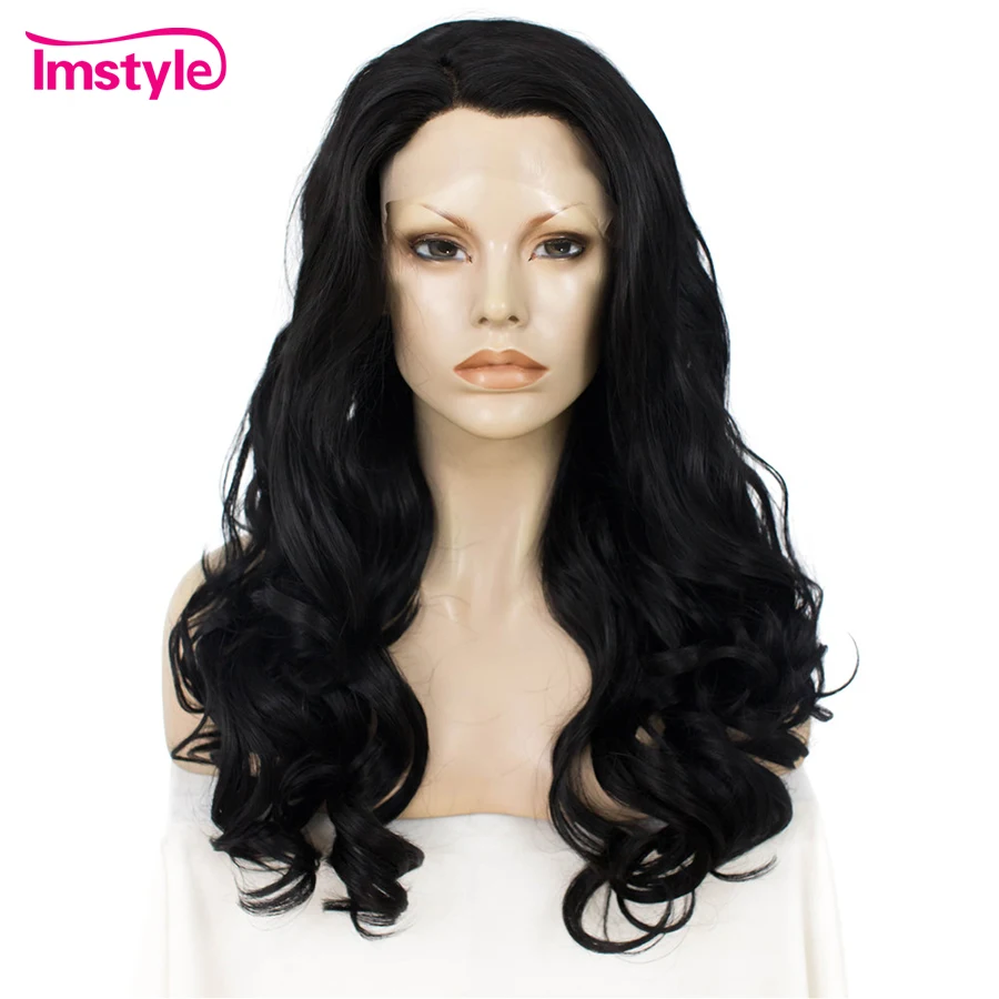 Imstyle Lace Front Wig Wavy Black Wigs For Women Heat Resistant Fiber 24 inch Natural Hair Lady Synthetic Lace Front Wig
Imstyle Lace Front Wig Wavy Black Wigs For Women Heat Resistant Fiber 24 inch Natural Hair Lady Synthetic Lace Front Wig