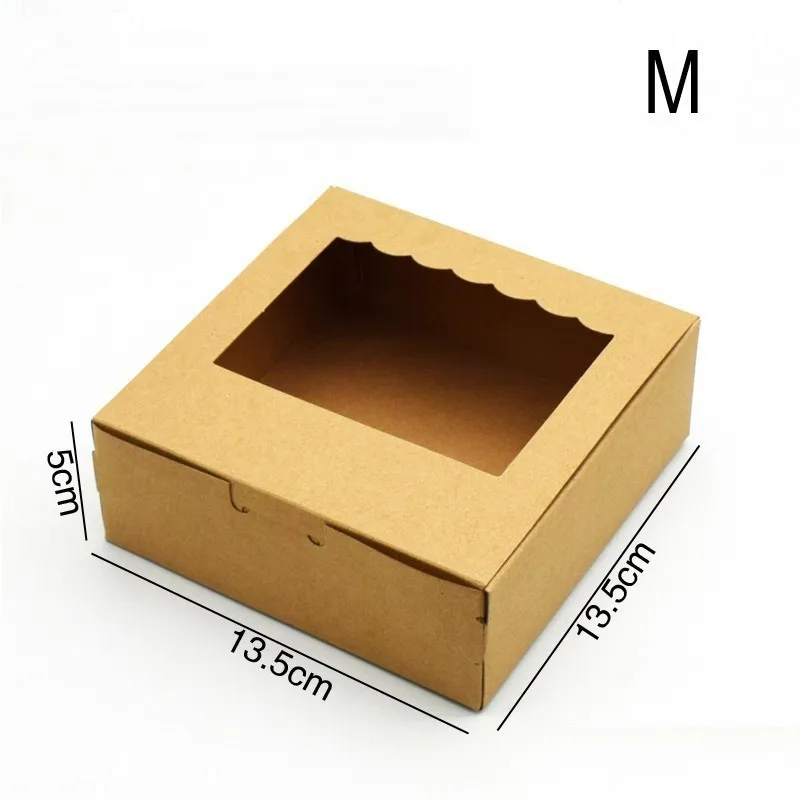 500 PCS Kraft Paper Gift Box Brown Wedding Party Favors Handicrafts Cosmetics Box Window Cake Gift Packaging Box Candy Sweety
500 PCS Kraft Paper Gift Box Brown Wedding Party Favors Handicrafts Cosmetics Box Window Cake Gift Packaging Box Candy Sweety