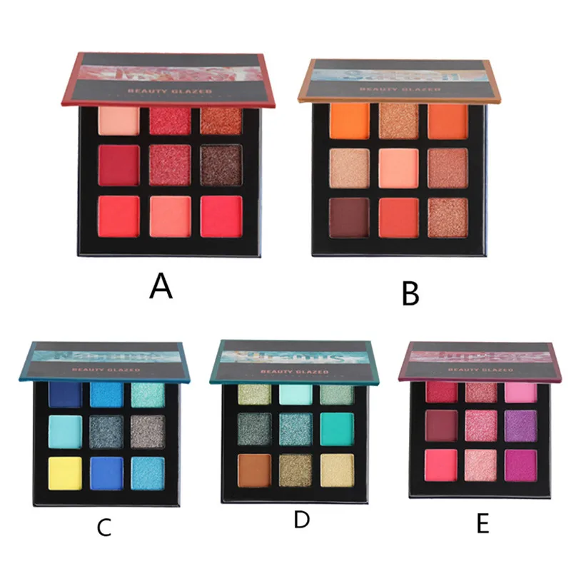 Beauty Glazed Makeup Eyeshadow Pallete makeup brushes 9 Color Palette Make up Palette Shimmer Pigmented Eye Shadow maquillage
Beauty Glazed Makeup Eyeshadow Pallete makeup brushes 9 Color Palette Make up Palette Shimmer Pigmented Eye Shadow maquillage