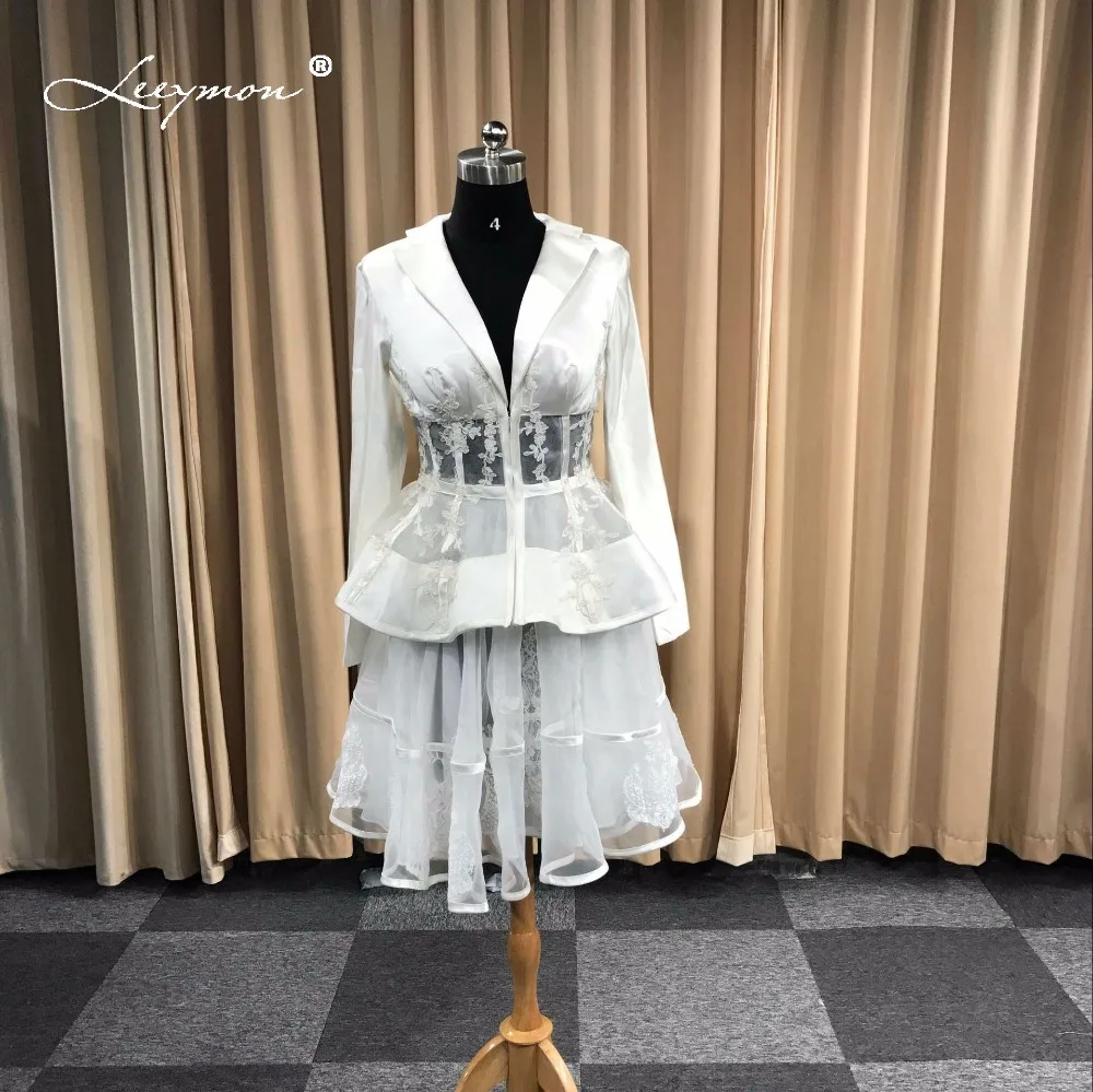 Leeymon Custom Made Sexy Long Sleeves Cocktail Dress Elegant lace Two Pieces Cocktail dress for Formal Party Dress
Leeymon Custom Made Sexy Long Sleeves Cocktail Dress Elegant lace Two Pieces Cocktail dress for Formal Party Dress