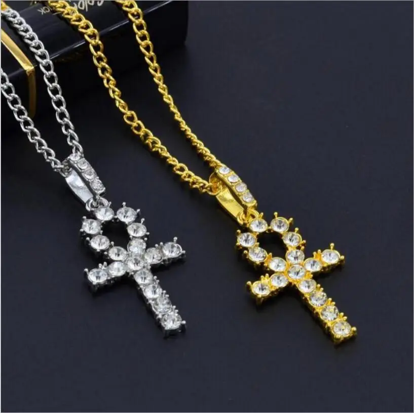 Hip Hop Stainless Steel Cross Pendant Necklace Gold Silver Color Crystal Long Chain Necklace Men Women Charm Jewelry
Hip Hop Stainless Steel Cross Pendant Necklace Gold Silver Color Crystal Long Chain Necklace Men Women Charm Jewelry