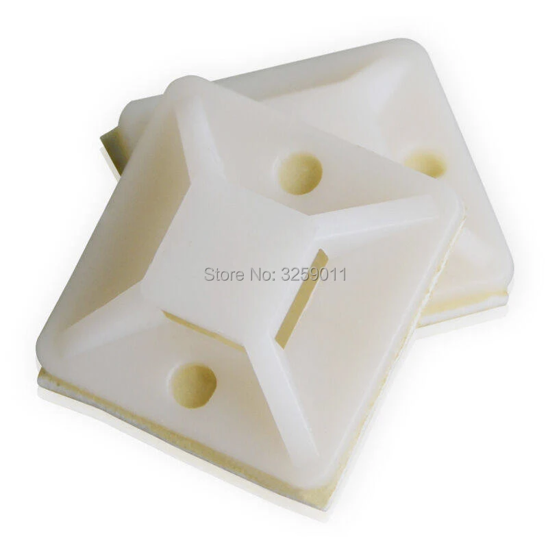 50PCS Self Adhesive Cable Tie Mounts 30 mm *30 mm Car Nylon Wire Tie Clips Base Holder Fixer Organizer Drop Adhesive Clamp White
50PCS Self Adhesive Cable Tie Mounts 30 mm *30 mm Car Nylon Wire Tie Clips Base Holder Fixer Organizer Drop Adhesive Clamp White