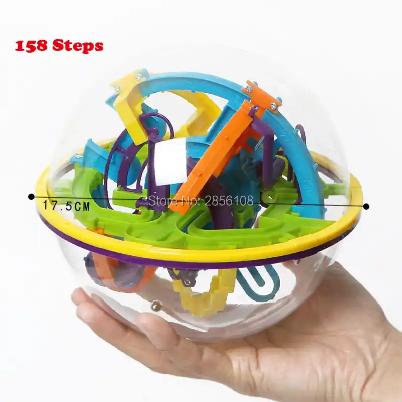 158 Levels 3d Magic Perplexus Maze Ball Intellect Ball Rolling Ball Puzzle Cubes Game Iq Puzzle Funny Balance Educational Toys Educational Toys Maze Ballintellect Ball Aliexpress