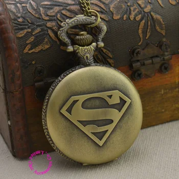 new bronze superman fashion woman quartz pocket watch necklace vintage retro classic lady girl unisex fob watches good quality
new bronze superman fashion woman quartz pocket watch necklace vintage retro classic lady girl unisex fob watches good quality
