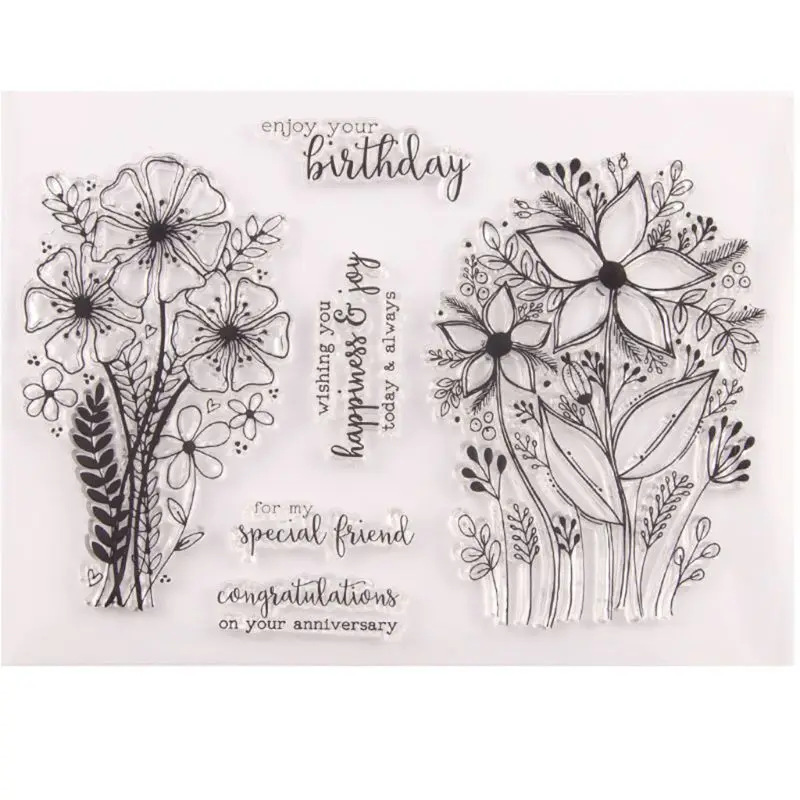 1Set Birthday Flower Silicone Clear Seal Stamp DIY Scrapbooking Embossing Photo Album Decorative Paper Card Craft Art Gift
1Set Birthday Flower Silicone Clear Seal Stamp DIY Scrapbooking Embossing Photo Album Decorative Paper Card Craft Art Gift