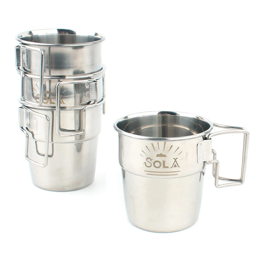 4PCS/Set Foldable Handle Coffee Mug Camping Cup Multifunction Portable Stainless Steel Travel Barbecue Beer Drinkware Outdoor
4PCS/Set Foldable Handle Coffee Mug Camping Cup Multifunction Portable Stainless Steel Travel Barbecue Beer Drinkware Outdoor