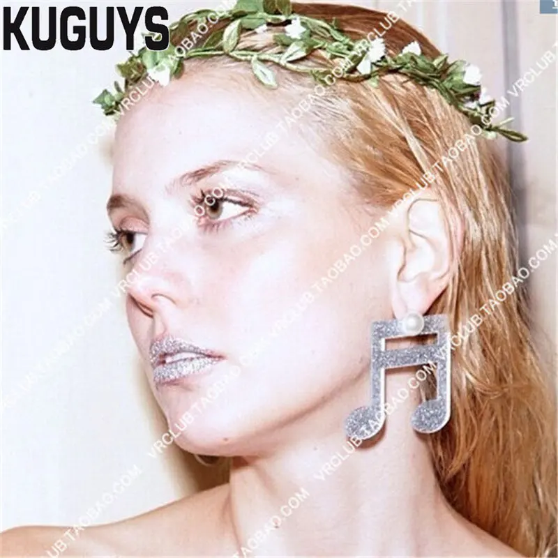 KUGUYS Fashion Jewelry Acrylic Oorbellen Vintage Silver Musical Earrings for Women Pendientes Large Stud Earring DS DJ Brincos
KUGUYS Fashion Jewelry Acrylic Oorbellen Vintage Silver Musical Earrings for Women Pendientes Large Stud Earring DS DJ Brincos
