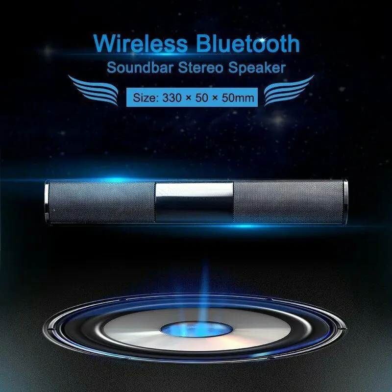 PYMH TV Home Theater Soundbar Bluetooth Sound Bar 4 Speaker Built-in Subwoofer USB
PYMH TV Home Theater Soundbar Bluetooth Sound Bar 4 Speaker Built-in Subwoofer USB