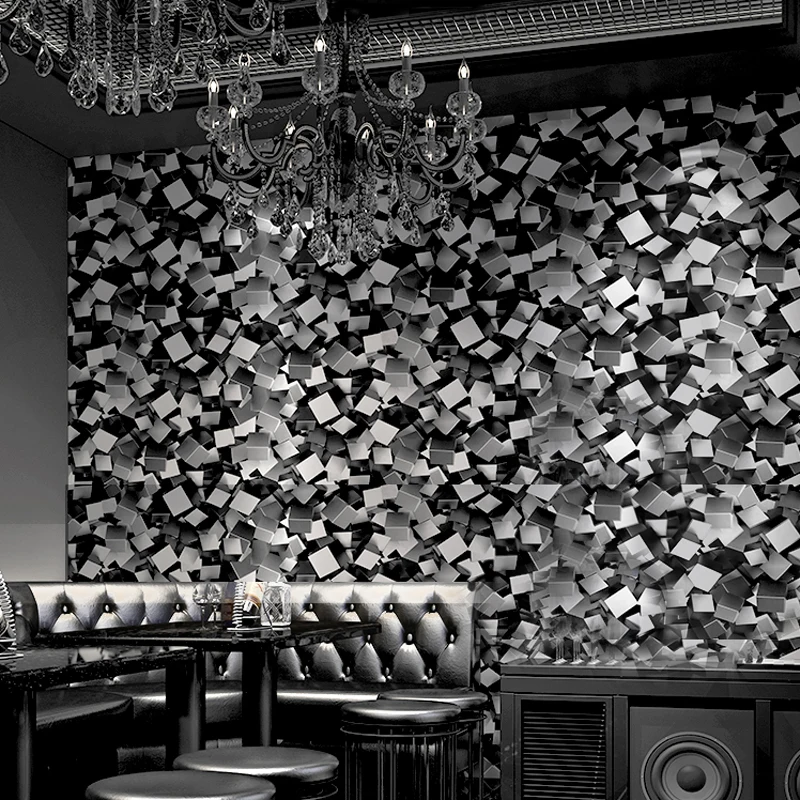 Black 3d Stereo Blocks Wallpaper Roll Modern Luxury Vinyl Wall Paper Home Living Room Background
Black 3d Stereo Blocks Wallpaper Roll Modern Luxury Vinyl Wall Paper Home Living Room Background