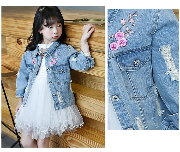Embroidered Florals Denim Jackets For Teens Girls Autumn 2019 Fashion Broken Hole Jeans Coats Clothing Children Outerwear Tops (11).jpg