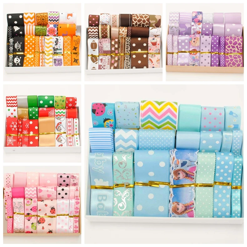 New arrivals fixed set beautiful pattern printed grosgrain mixed satin ribbon tape Christmas Halloween hairbow DIY handmade
New arrivals fixed set beautiful pattern printed grosgrain mixed satin ribbon tape Christmas Halloween hairbow DIY handmade