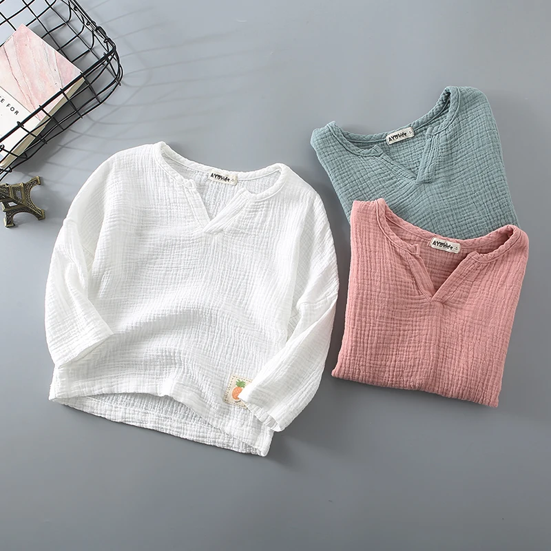 2019 New Arrival Boys Girls Casual T shirts Cotton Linen Long SleeveToddler Baby Kids Boy Girls T-shirt All Match T-shirt Childr
2019 New Arrival Boys Girls Casual T shirts Cotton Linen Long SleeveToddler Baby Kids Boy Girls T-shirt All Match T-shirt Childr