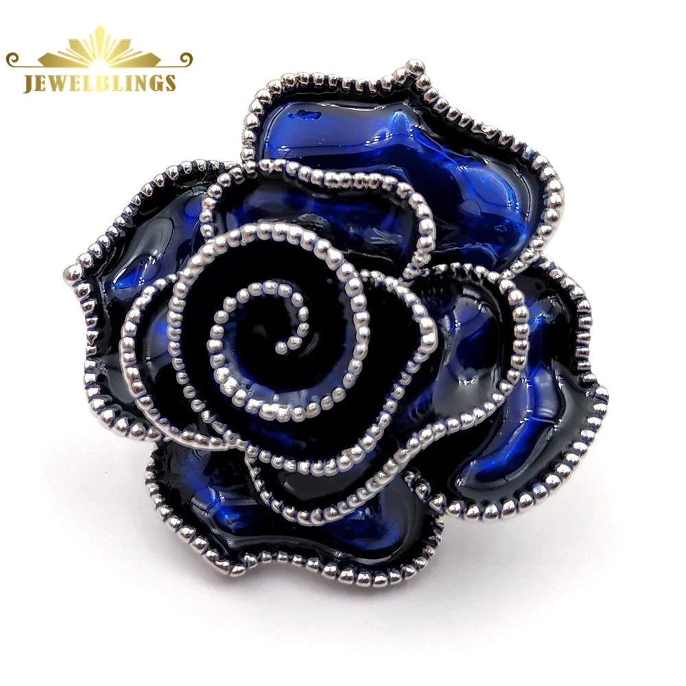 Stunning Vintage Multi Layers Petal Blossom Royal Blue Rose Brooches Silver Tone Beaded Enamel Rose Flower Pins Wedding Jewelry
Stunning Vintage Multi Layers Petal Blossom Royal Blue Rose Brooches Silver Tone Beaded Enamel Rose Flower Pins Wedding Jewelry