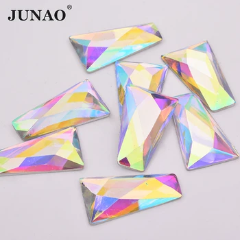 JUNAO 13*27*44mm Big Size Crystal AB Trapezoid Rhinestone Applique Flatback Resin Gems Non Sewn Stones Diamond Strass for Crafts
JUNAO 13*27*44mm Big Size Crystal AB Trapezoid Rhinestone Applique Flatback Resin Gems Non Sewn Stones Diamond Strass for Crafts