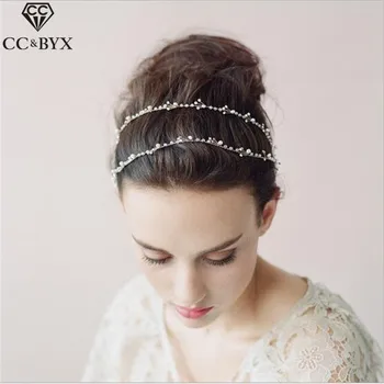 CC Jewelry Headband Crystal Pearl Bridal Wedding Hair Accessories For Brides Party White-Color Bridesmaids Simple Design O010
CC Jewelry Headband Crystal Pearl Bridal Wedding Hair Accessories For Brides Party White-Color Bridesmaids Simple Design O010