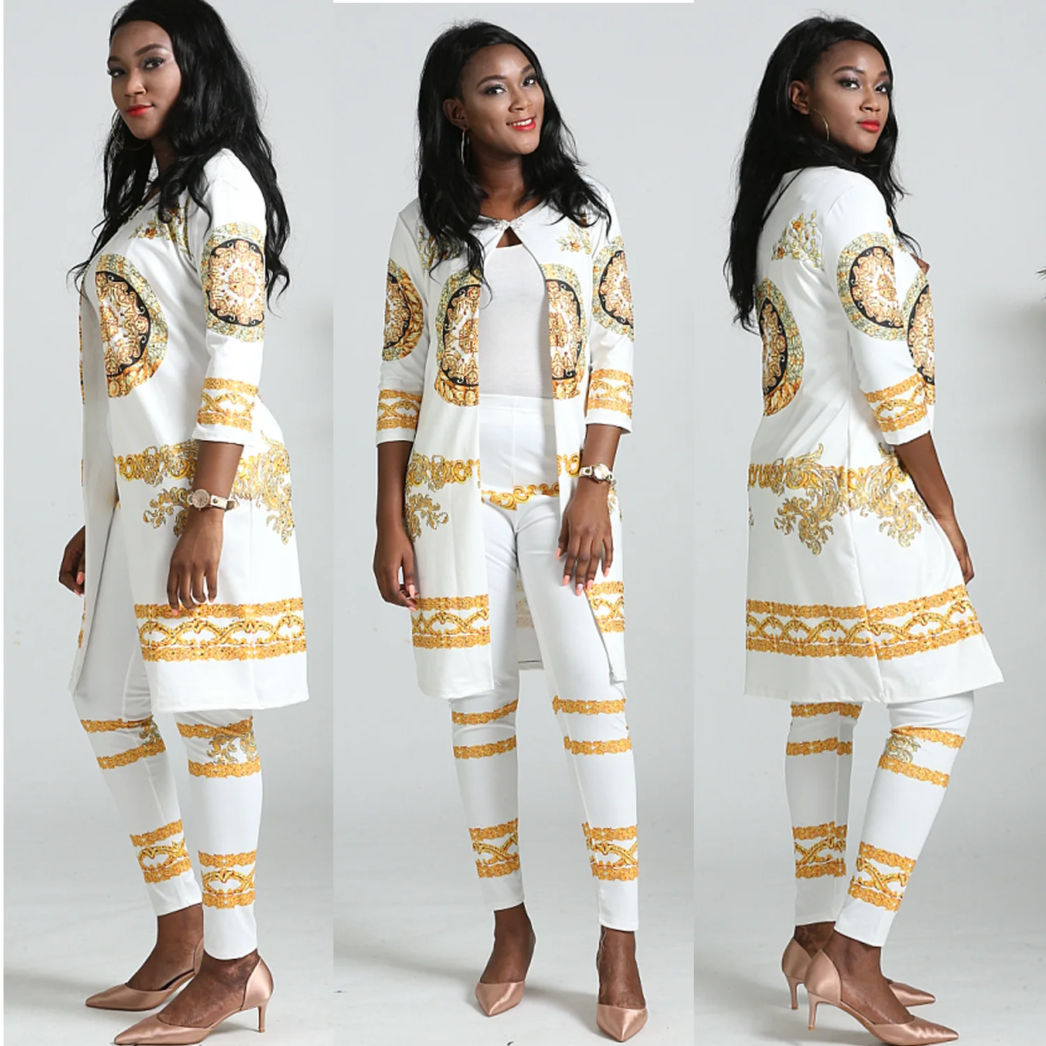 2018 Europe, America, autumn and winter, new style printing sets, Royal fashion, seven points, sleeves, pants, two sets
2018 Europe, America, autumn and winter, new style printing sets, Royal fashion, seven points, sleeves, pants, two sets