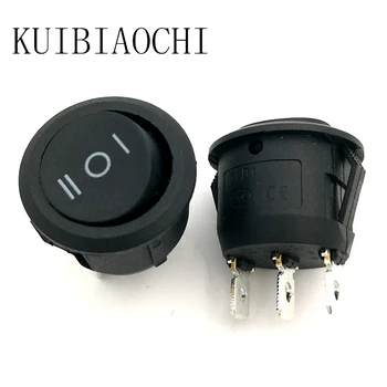 10pcs/lot Round Boat Rocker Switch 6A 250V AC / 10A 125V AC ON/OFF Snap in Black 3 PIN 3 way 20mm Diameter
10pcs/lot Round Boat Rocker Switch 6A 250V AC / 10A 125V AC ON/OFF Snap in Black 3 PIN 3 way 20mm Diameter
