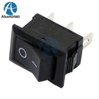 5PCS AC 6A/250V 10A/125V 3 Pin Terminal Snap-in On-Off Boat Switch Black Rocker Boatlike Switch 3Pin 3-Pin
5PCS AC 6A/250V 10A/125V 3 Pin Terminal Snap-in On-Off Boat Switch Black Rocker Boatlike Switch 3Pin 3-Pin