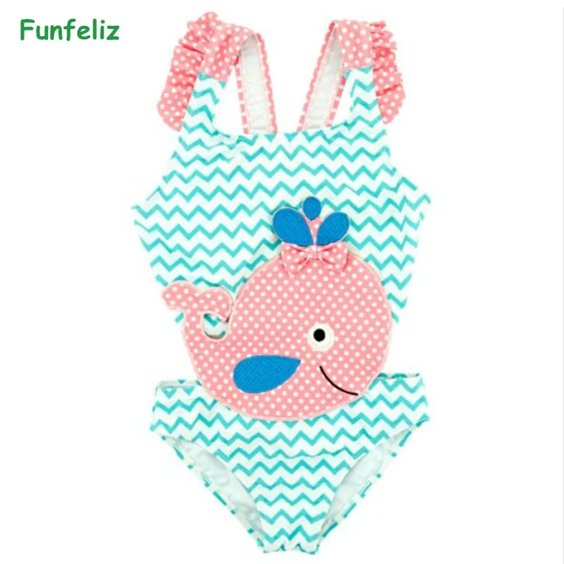 Funfeliz Cute Dolphine Swimwear for Kids One piece Baby Girl Swimsuit Striped Swimming suit 2018 Girl Bathing Suits 12M-6Y
Funfeliz Cute Dolphine Swimwear for Kids One piece Baby Girl Swimsuit Striped Swimming suit 2018 Girl Bathing Suits 12M-6Y