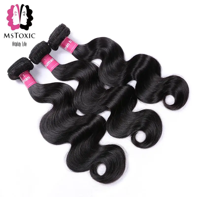 Brazilian body wave hair 3 bundles