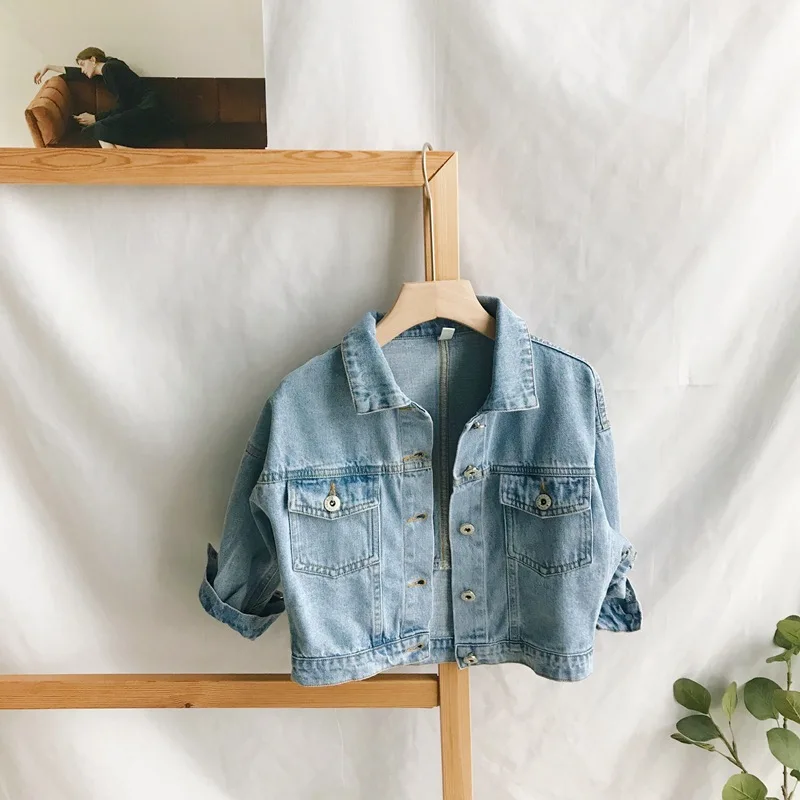 2019 Kids Denim Jacket Girls Jean Coat Baby Clothing Fashion Causal Girls Cardigan Children Outerwear Cowboy Clothes 2-7yrs
2019 Kids Denim Jacket Girls Jean Coat Baby Clothing Fashion Causal Girls Cardigan Children Outerwear Cowboy Clothes 2-7yrs