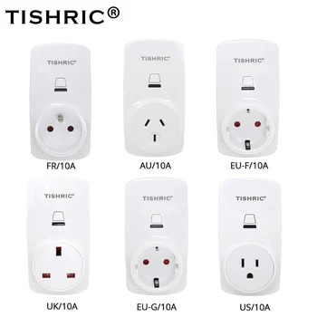 TISHRIC T30 Smart WIFI Plug EU/AU/FR/UK/US Euro Adapter 10A 220V Remote Control with Google Home Alexa Smart/WIFI Socket Outlet
TISHRIC T30 Smart WIFI Plug EU/AU/FR/UK/US Euro Adapter 10A 220V Remote Control with Google Home Alexa Smart/WIFI Socket Outlet