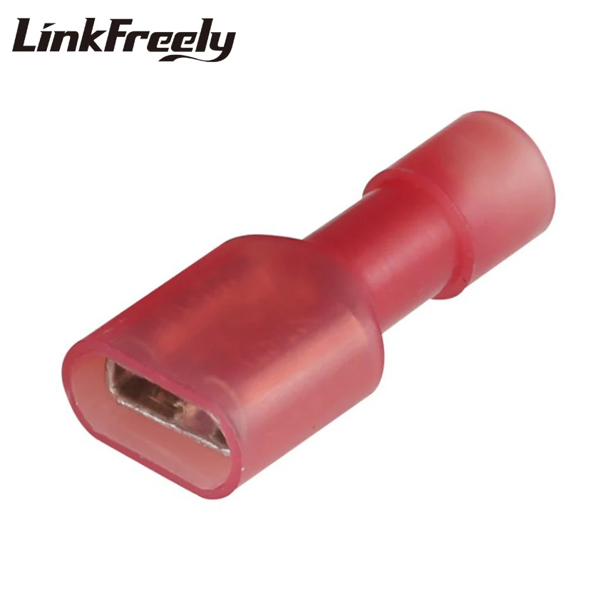 100PCS Quick Crimp Terminal Connectors for Electrical Wire Connection FDFN2-250 MDFN2-250 Insulating Nylon Butt Spade Terminator
100PCS Quick Crimp Terminal Connectors for Electrical Wire Connection FDFN2-250 MDFN2-250 Insulating Nylon Butt Spade Terminator