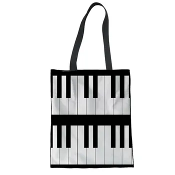 THIKIN Piano Musical Print Women Canvas Shoulder Handbag Lovely Guitar Tote Ladies Large Capacity Shopping Bag Female Beach Bag
THIKIN Piano Musical Print Women Canvas Shoulder Handbag Lovely Guitar Tote Ladies Large Capacity Shopping Bag Female Beach Bag