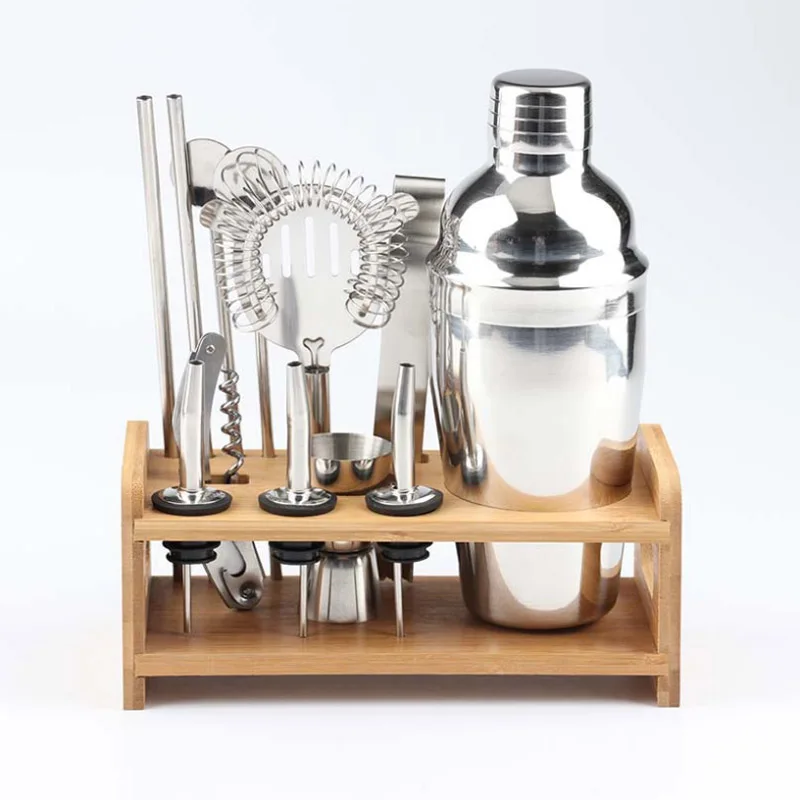 12pcs Stainless Steel Liquor Red Wine Cocktail Shaker Bar Wine Mixer Set Bartender Cocktail Hand Shaker Tool Kit With Holder
12pcs Stainless Steel Liquor Red Wine Cocktail Shaker Bar Wine Mixer Set Bartender Cocktail Hand Shaker Tool Kit With Holder