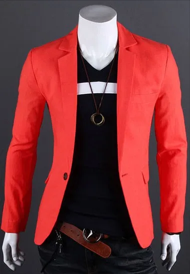 Free shipping 2016 spring new men's linen one button solid color Korean Slim small suit jacket
Free shipping 2016 spring new men's linen one button solid color Korean Slim small suit jacket