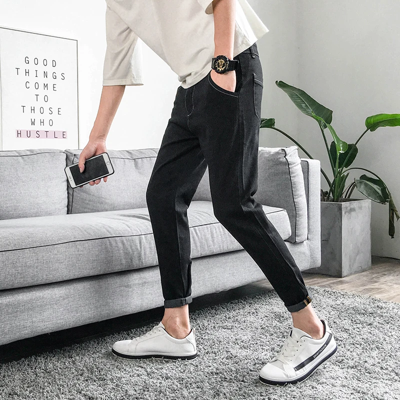Spring jeans men stretch slim little feet nine point pants men Korean version nine points embroidered pants
Spring jeans men stretch slim little feet nine point pants men Korean version nine points embroidered pants