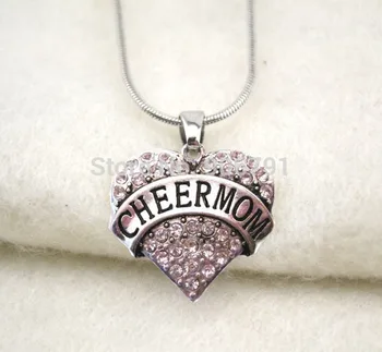 fashion 50pcs a lot rhodium plated cheer mom clear crystal heart pendant necklace
fashion 50pcs a lot rhodium plated cheer mom clear crystal heart pendant necklace