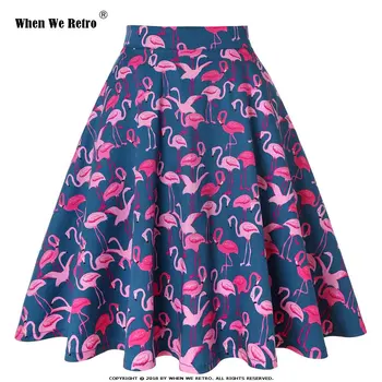 When We Retro Skirts Womens jupe femme VD0020 High Waist Flamingo Summer Skirt Cotton falda mujer Tutu Sexy Women Skirt
When We Retro Skirts Womens jupe femme VD0020 High Waist Flamingo Summer Skirt Cotton falda mujer Tutu Sexy Women Skirt