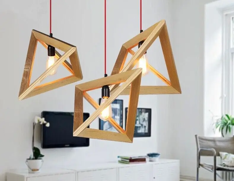 Vintage Pendant Light Oak Wood Retro Lamp 100cm Wire E27 Socket Hanging Triangle Rope Light Fixture 100-240v Luminaire Lamparas
Vintage Pendant Light Oak Wood Retro Lamp 100cm Wire E27 Socket Hanging Triangle Rope Light Fixture 100-240v Luminaire Lamparas