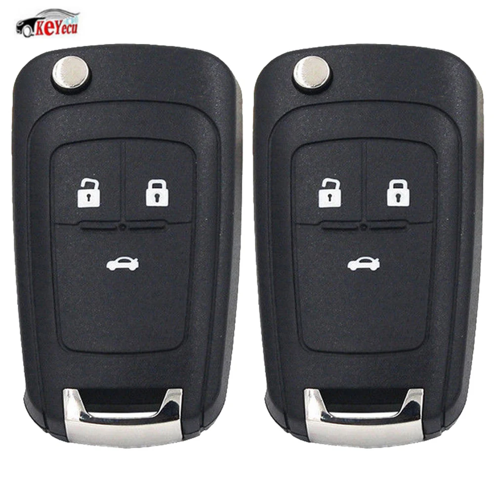 KEYECU 2 Pcs New Flip Folding Remote Key Keyless 3 Button for Opel VAUXHALL Insignia Astra 315MHz ID46 Chip HU100 Uncut Blade
KEYECU 2 Pcs New Flip Folding Remote Key Keyless 3 Button for Opel VAUXHALL Insignia Astra 315MHz ID46 Chip HU100 Uncut Blade