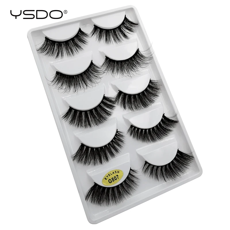 YSDO 5 pairs eyelashes hand made 3d soft mink eyelashes natural long makeup 3d mink lashes makeup cilios mink false eyelashes
YSDO 5 pairs eyelashes hand made 3d soft mink eyelashes natural long makeup 3d mink lashes makeup cilios mink false eyelashes