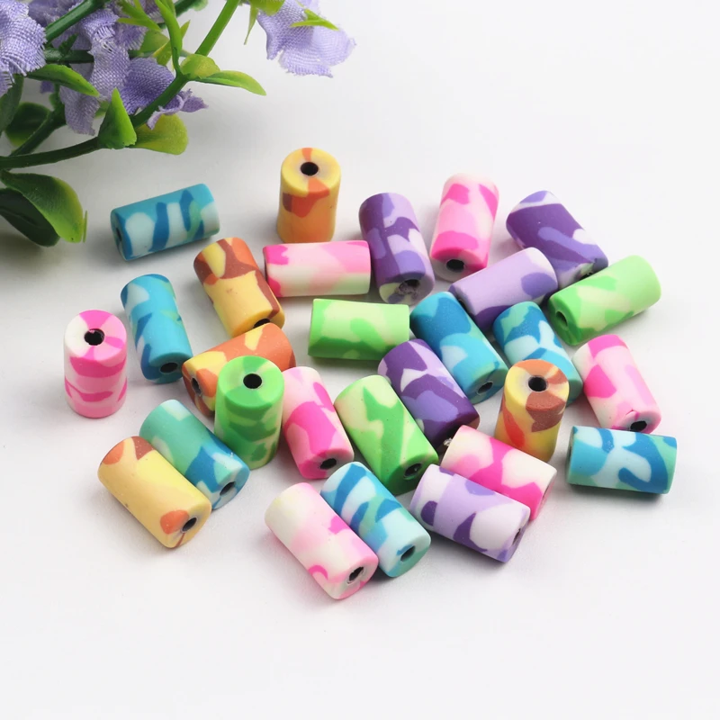 100pcs Mix Design 6*11mm Polymer Clay Beads Tube Shaped Loose Beads For Jewelry Making
100pcs Mix Design 6*11mm Polymer Clay Beads Tube Shaped Loose Beads For Jewelry Making