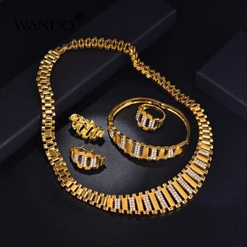 WANDO African Chokers Necklaces for Women,Gold Color Arab Wedding Gifts Ethiopian earing ring bangle jewelry sets s116
WANDO African Chokers Necklaces for Women,Gold Color Arab Wedding Gifts Ethiopian earing ring bangle jewelry sets s116