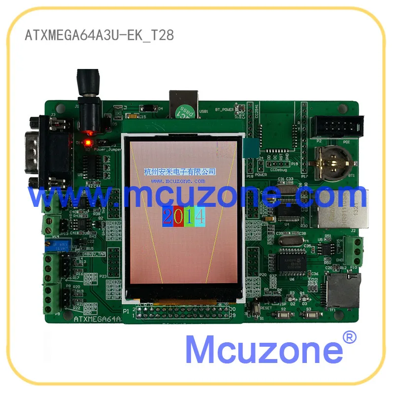 ATxmega64A3U-EK-T28 development board,12Bit ADC and DAC,7 USARTs, USB Device,320*240 TFT LCD, Ethernet, CAN, XMEGA64A3U ATMEL
ATxmega64A3U-EK-T28 development board,12Bit ADC and DAC,7 USARTs, USB Device,320*240 TFT LCD, Ethernet, CAN, XMEGA64A3U ATMEL
