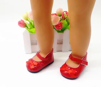 18inch American doll shoes with red bow shoes for children's toy accessoriess s12
18inch American doll shoes with red bow shoes for children's toy accessoriess s12