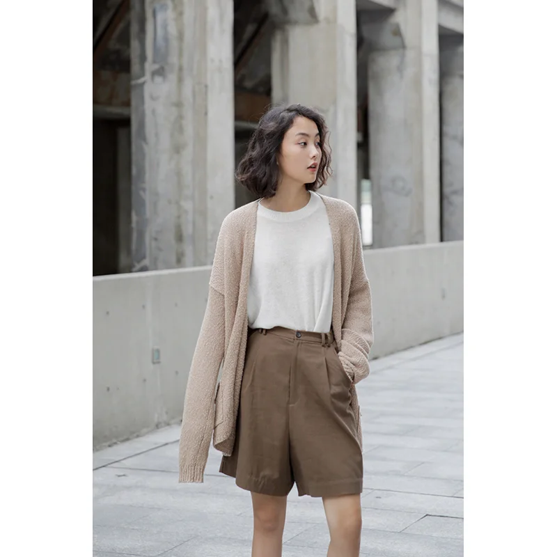 LYNETTE'S CHINOISERIE Autumn Spring Original Design Women Loose Lazy Style All-match Soft Cotton Cardigans Sweaters
LYNETTE'S CHINOISERIE Autumn Spring Original Design Women Loose Lazy Style All-match Soft Cotton Cardigans Sweaters