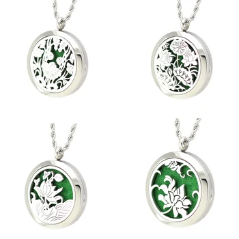 Classic 4 Styles Of Lotus Perfume Pendant 316L Stainless Steel Essential Oil Perfume Locket Pendant&Necklace With Free Pad
Classic 4 Styles Of Lotus Perfume Pendant 316L Stainless Steel Essential Oil Perfume Locket Pendant&Necklace With Free Pad
