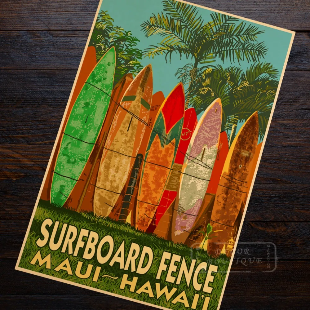 28 kinds America Surfboard Fence Maui Hawaii Retro Vintage Kraft Poster Decorative DIY Wall Sticker Home Bar Posters Decoration
28 kinds America Surfboard Fence Maui Hawaii Retro Vintage Kraft Poster Decorative DIY Wall Sticker Home Bar Posters Decoration