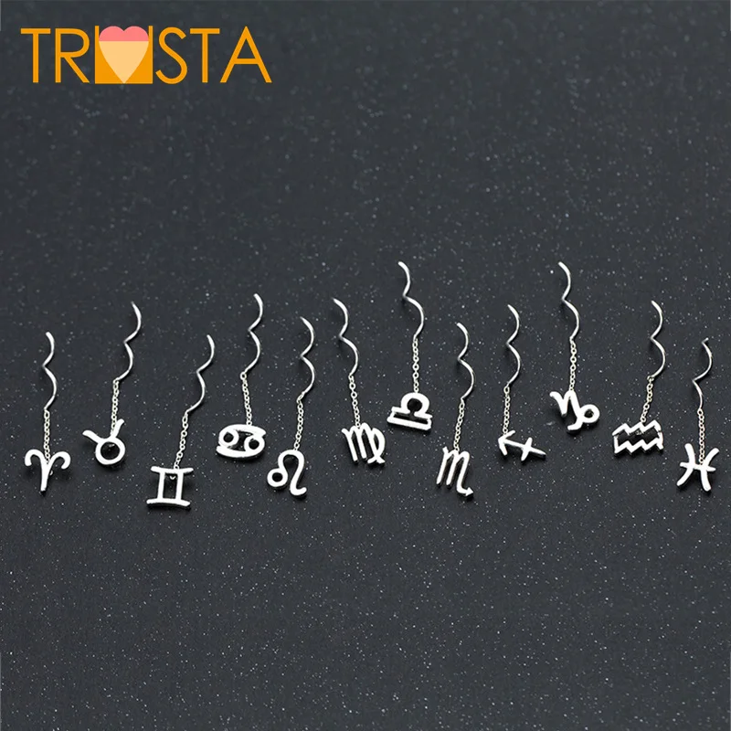 ElfoPlataSi 100% 925 Solid Real Sterling Silver Stud Earrings 12 Zodiac Signs 3.7cm Link Drop Stick Wife Girl Friend Gift XY919
ElfoPlataSi 100% 925 Solid Real Sterling Silver Stud Earrings 12 Zodiac Signs 3.7cm Link Drop Stick Wife Girl Friend Gift XY919