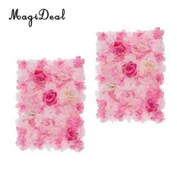 MagiDeal 2pcs Romantic Artificial Rose Hydrangea Flower Wall Panel Backdrop Wedding Decor Light Pink and Deep Pink
MagiDeal 2pcs Romantic Artificial Rose Hydrangea Flower Wall Panel Backdrop Wedding Decor Light Pink and Deep Pink
