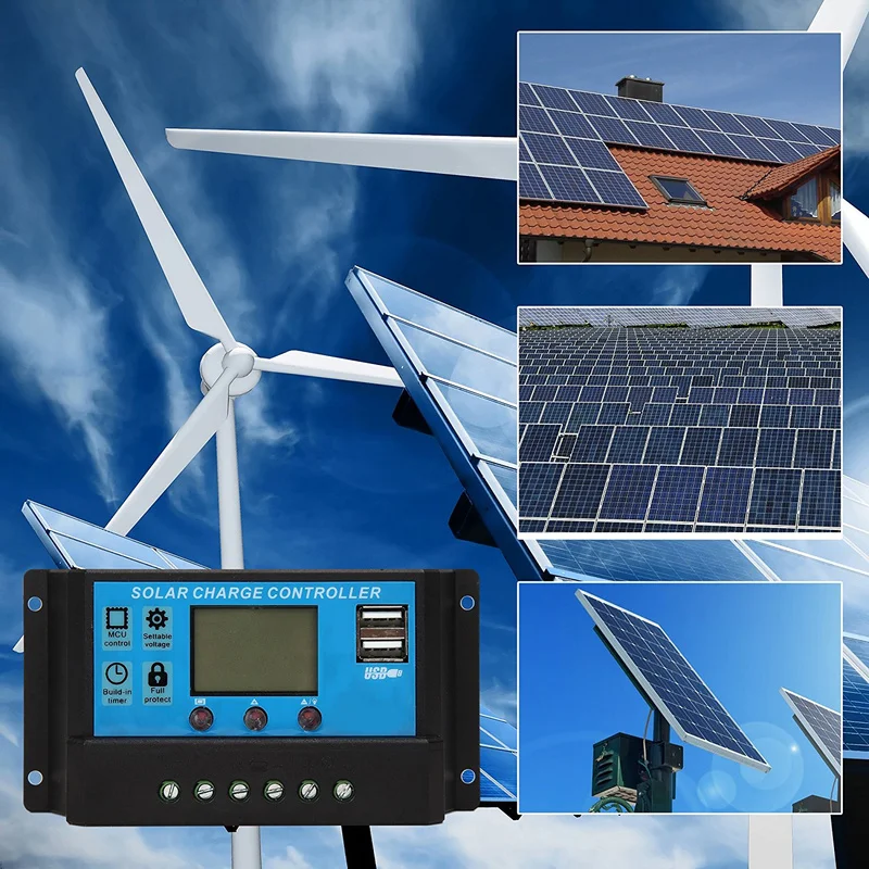 Auto Solar Charge Controller PWM 60A/50A/40A/30A/20A/10A 12V 24V With LCD Dual USB 5V Output Solar Cell Panel Regulator PV Home
Auto Solar Charge Controller PWM 60A/50A/40A/30A/20A/10A 12V 24V With LCD Dual USB 5V Output Solar Cell Panel Regulator PV Home