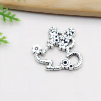 Wholessale 25pcs(25*22mm) Antique Silver Plated Charms Mouse Pendants for Bracelets Necklace DIY Jewelry Making
Wholessale 25pcs(25*22mm) Antique Silver Plated Charms Mouse Pendants for Bracelets Necklace DIY Jewelry Making